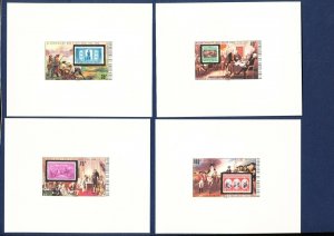 BURKINA FASO - Scott 352-357 - FVF MNH Deluxe Proof Cards  USA Bicentennial 1976