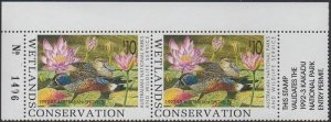 Australia Cinderella Ducks 1992 $10 Shoveler pair MNH