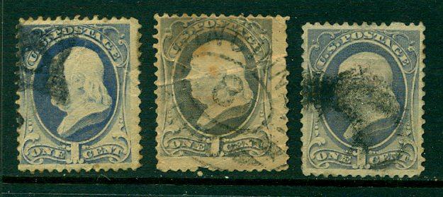 USA Sc. 145 - 3 copies - some faults CV$60.00 - Clearance!