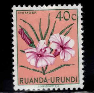 Ruanda-Urundi Scott 118 MH* flower stamp