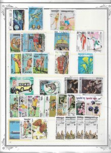 CAMBODIA COLLECTION ON STOCK SHEET MINT/USED