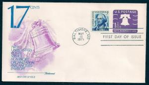 UNITED STATES FDC 1.7¢ Nonprofit Organization 1971 Fleetwood