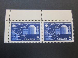 Canada 1966 Sc 449 pair set MH