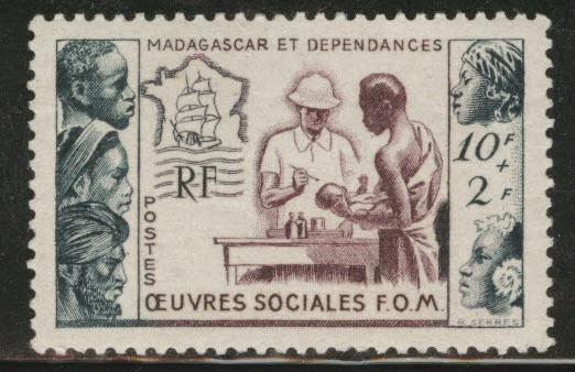 Madagascar Malagasy Scott B17 MNH**  1950 Tropical Medicine 