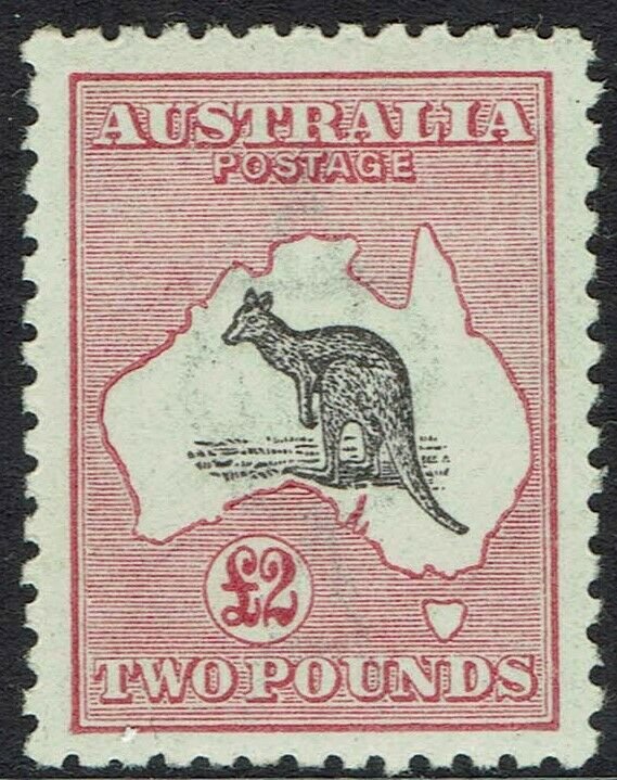 AUSTRALIA 1915 KANGAROO 2 POUNDS 3RD WMK 