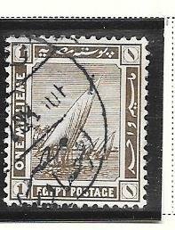 Egypt #61  1m  Scenic types of 1914 (U) CV $3.00