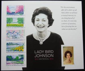US #4716, MNH Pane of 6, Lady Bird Johnson