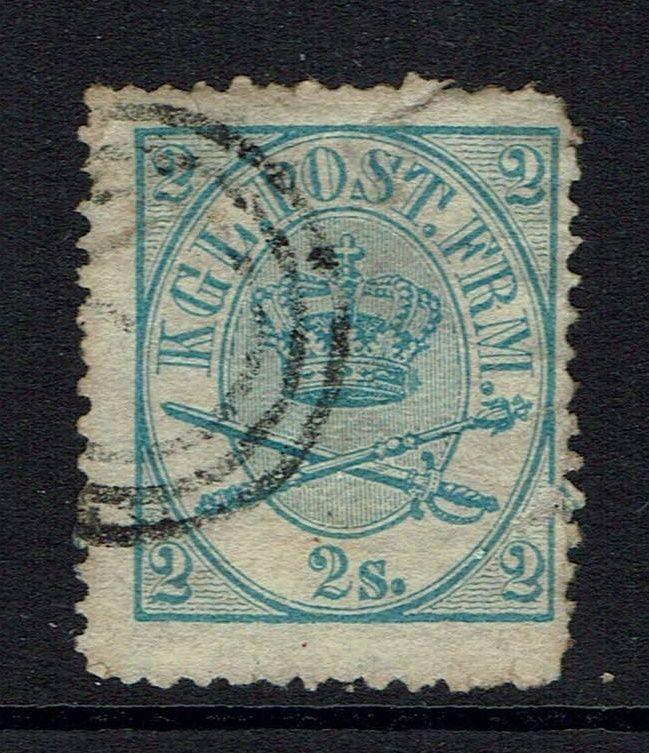 Denmark SC# 11, Used, Mixed Condition, torn, repaired, creased -  Lot 051417