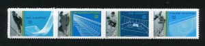 3552-3555 Winter Sports Olympics Strip of 34¢ Stamps MNH