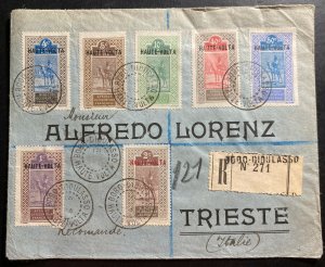 1924 Bobo Didulasso Upper Volta Registered Cover To Triest Italy