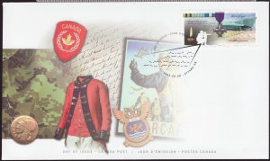 2005 - #2108 FDC - The Canadian Forces War Museum, Ottawa .. WWI, WWII etc...