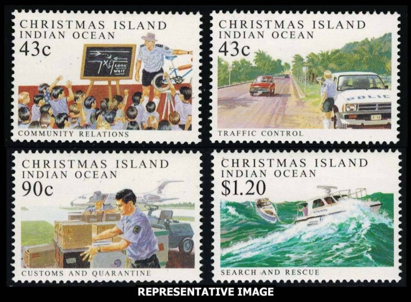 Christmas Island Scott 303-306 Mint never hinged.