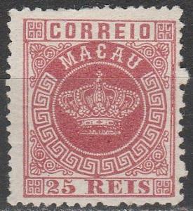 Macao #6 F-VF Unused CV $22.50  (A14631)