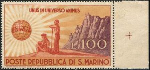 San Marino SC# 257 UPU Anniv. 100 Lira  MNH