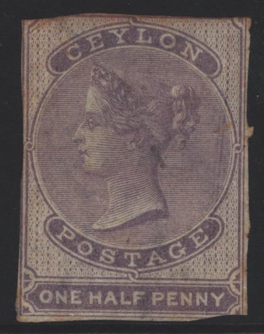 Ceylon Sc#45 MH - Imperf
