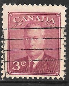 Canada 286: 3c George VI, used, F-VF