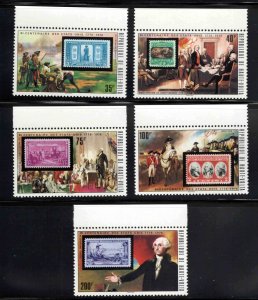 Burkina Faso Upper Volta Scott 352-356 MNH** US stamp on stamp short set