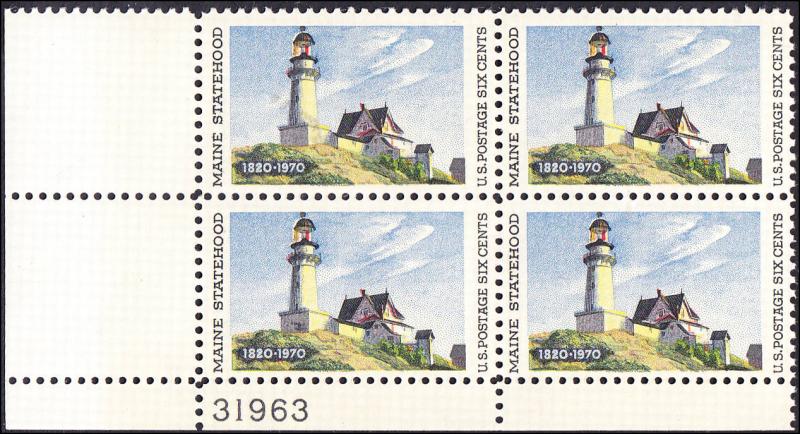 Scott 1391 Maine Statehood MNH PB