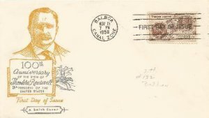 Theodore Roosevelt 100 Anniv Canal FDC !#2