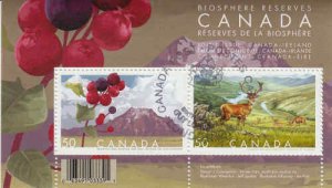 Canada 2005 Biosphere Souvenir Sheet, #2106b Used