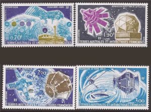 Fr. Southern & Antarctic Terr. - 1977-9 Satellite Survey 4 Stamp Short Set