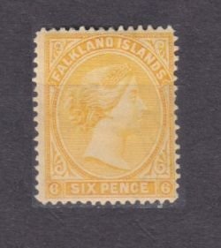 1892 Falkland Islands 12b MH Queen Victoria 80,00 €