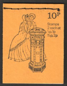 DN51 Oct 1971 Pillar boxes 10p Stitched Booklet - good condition UNMOUNTED MINT