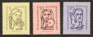 DDR Scott 314-16 MNHOG - 1956 Human Rights Day Set - SCV $1.60