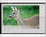 Norway Used NK 1708   Western Roe Deer (Capreolus capreolus) 11.5 Krone Multi...