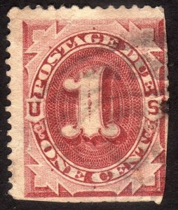 1891, US 1c, Postage Due, Used, Sc J22