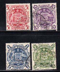 AUSTRALIA #  218-221  used