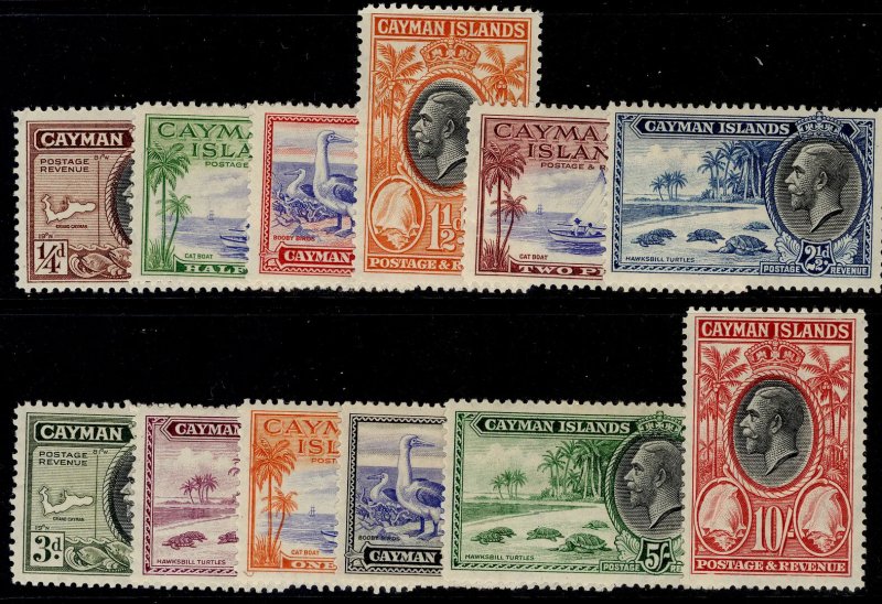 CAYMAN ISLANDS GV SG96-107, 1935 complete set, M MINT. Cat £200.