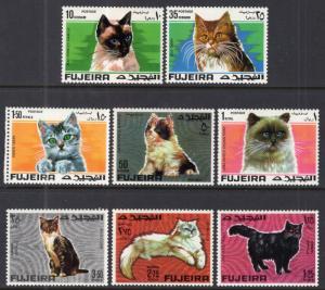 Fujeira MI 206-213 Cats MNH VF