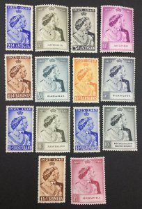 MOMEN: BRITISH COLONIES 1948 SILVER WEDDING 7 SETS MINT OG NH LOT #64764