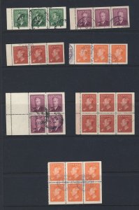 28-Canada George VI BP. Stamps #284a 286a-b 287a-b 306a-b  Guide Value = $72.50