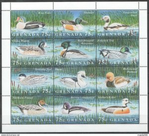 Grenada Fauna Water Birds Of The World Sh ** Stamps Pk126