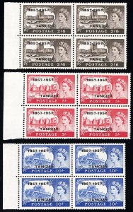 Great Britain Offices in Turkey Stamps # 609-11 MNH XF Blocks Of 4