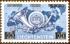 Overprinted 1950.