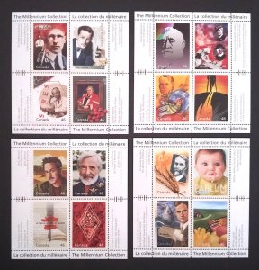 Canada 1818-34 The Millennium Collection Mini Panes (17) Complete VF MNH