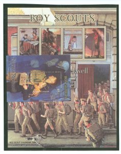 St. Kitts #567-568 Mint (NH) Souvenir Sheet (Scouts)