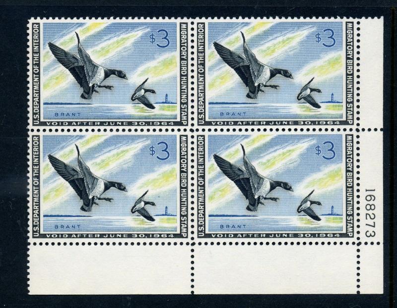 Scott #RW30 Federal Duck Mint Plate Block NH (Stock #RW30-19)