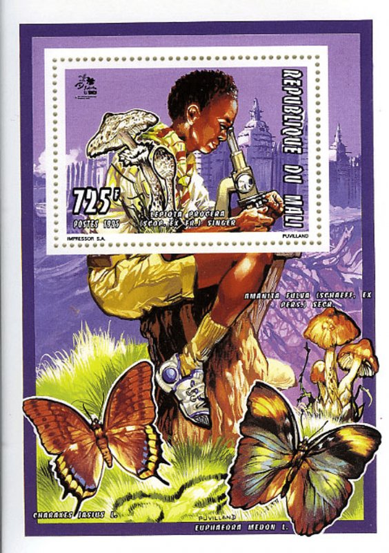 Mali 1995 Perf. Scouting Jamboree 1995, Netherlands (1443) Luxury Block N° 1351