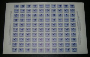 Australia: 1981 $1 Postal strike Local Post sheet of 100 MNH** - Retail $600