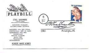 2012  The Barrymores LGS, Jack Quinn #1b, unofficial FDC, Philadelphia, PA