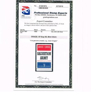 EXCEPTIONAL GENUINE SCOTT #1267 MINT PRISTINE OG NH PSE CERT GRADED XF-SUPERB 95