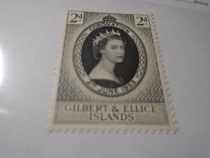 Gilbert & Ellice Islands  #  60   MNH   Coronation