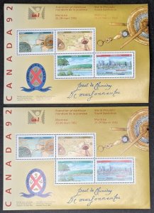 EDW1949SELL : CANADA 1992 Sc #1407ai S/S w/ Signature. 6 copies VF MNH Cat $750.