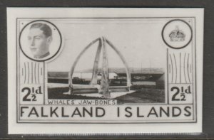 FALKLAND ISLANDS 1936 KE8 PHOTOGRAPHIC ESSAY - UNISSUED