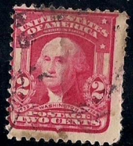 319F 2 cents 1903 Washington & Shield Issue Stamp used F