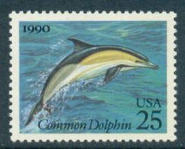 2511 25c Dolphin Fine MNH Z3284